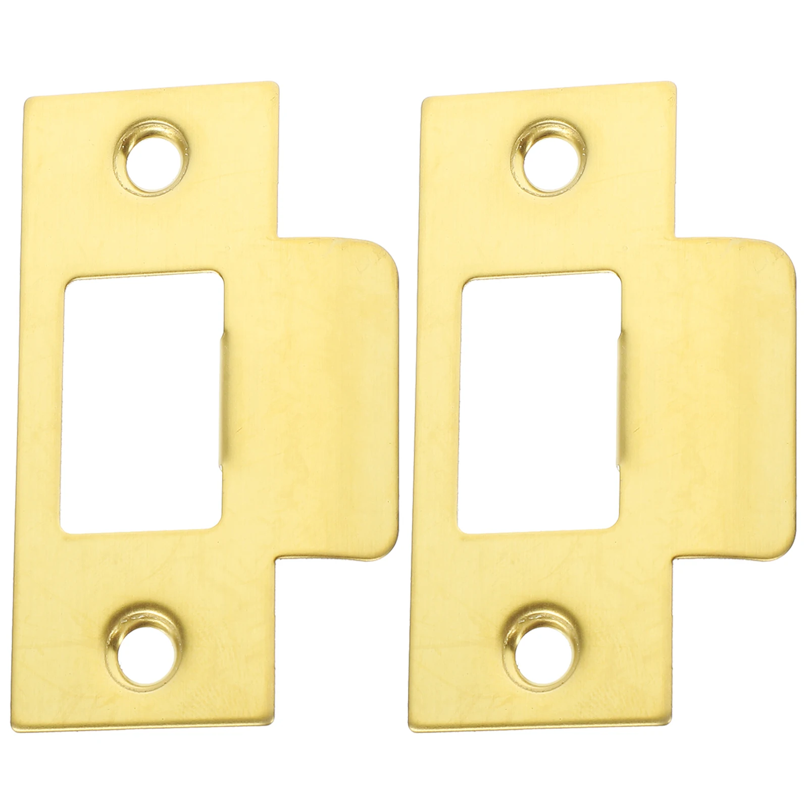 

2pcs Lock Tongue Buckle Deadbolt Strike Plate Reinforcement Cover Security Stainless Steel Hole Filler Door Knob Hardware