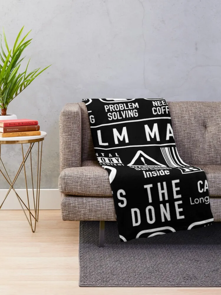 Film Maker Shirt - Inspirational Filmmaker Symbols Throw Blanket Vintage Weighted Moving Blankets