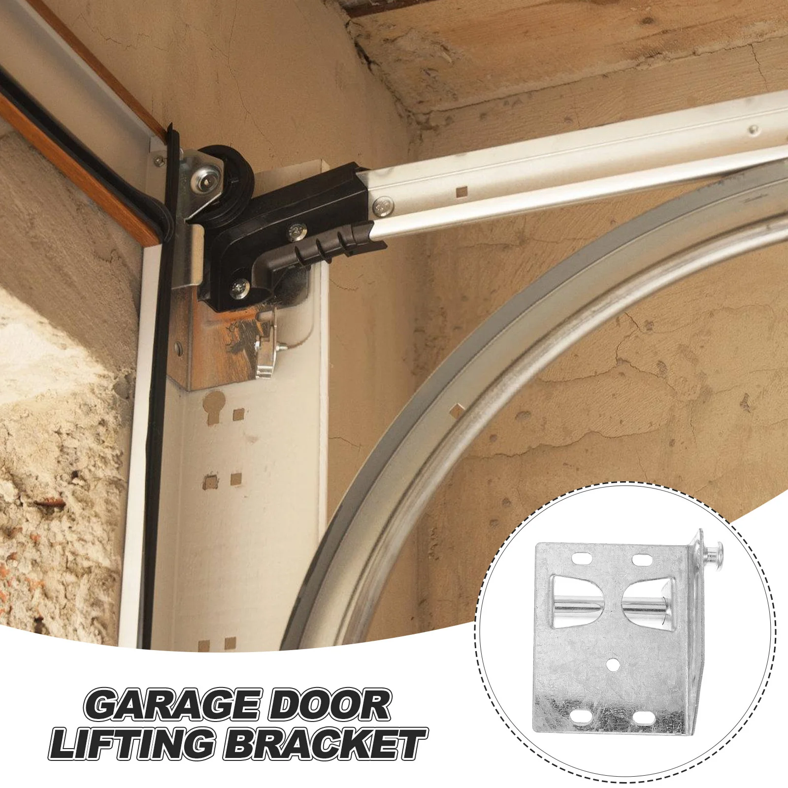 

1Pair Garage Door Hinge Lifting Bracket Heavy Duty Garage Door Parts Residential Doors Replacement Bracket Hardware Fixture