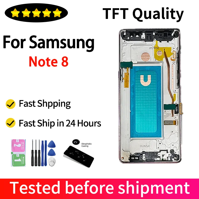 TFT Display For Samsung Note8 N950F LCD Display Touch Screen Digitizer Assembly For Samsung Note 8 LCD N950U N950W Screen