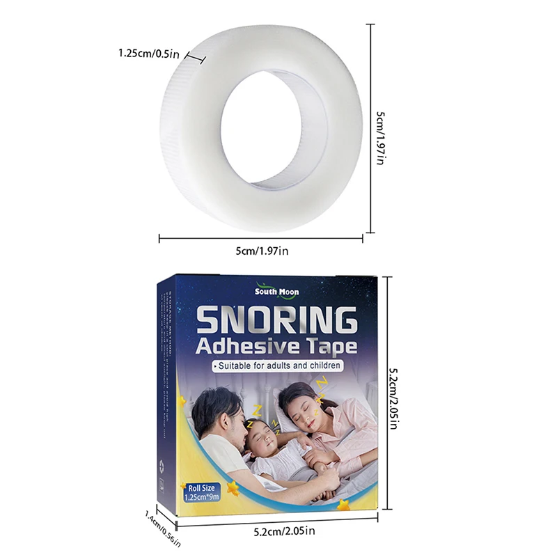 

1 Roll (9M) Sleep Mouth Tape – Anti-Snoring Adhesive Strip to Promote Nasal Breathing and Improve Sleep Quality