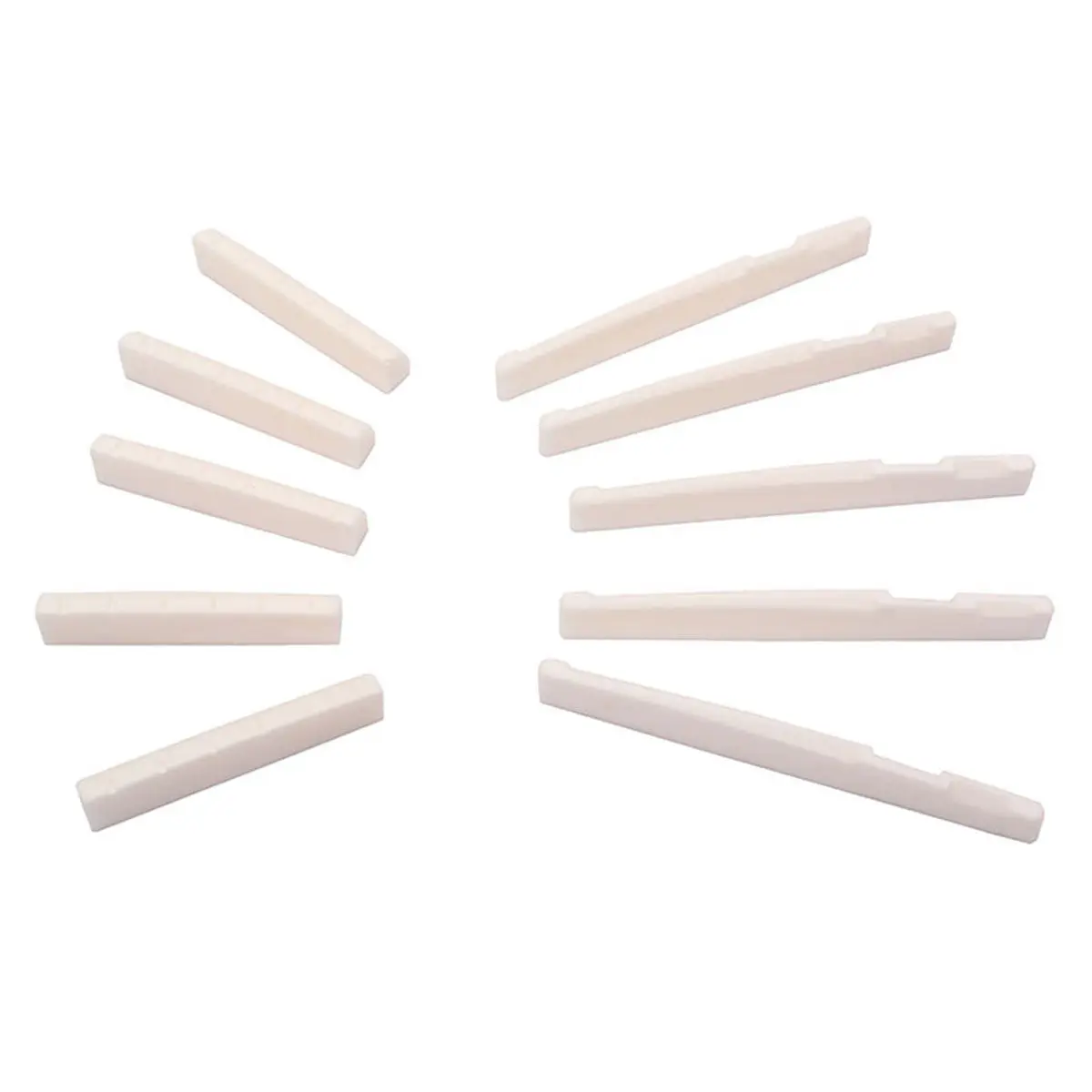 

Костяной бридж и нут для гитары из натуральной бычьей кости, гладкий, полированный, для улучшения звука, запасная часть для акустической гитары