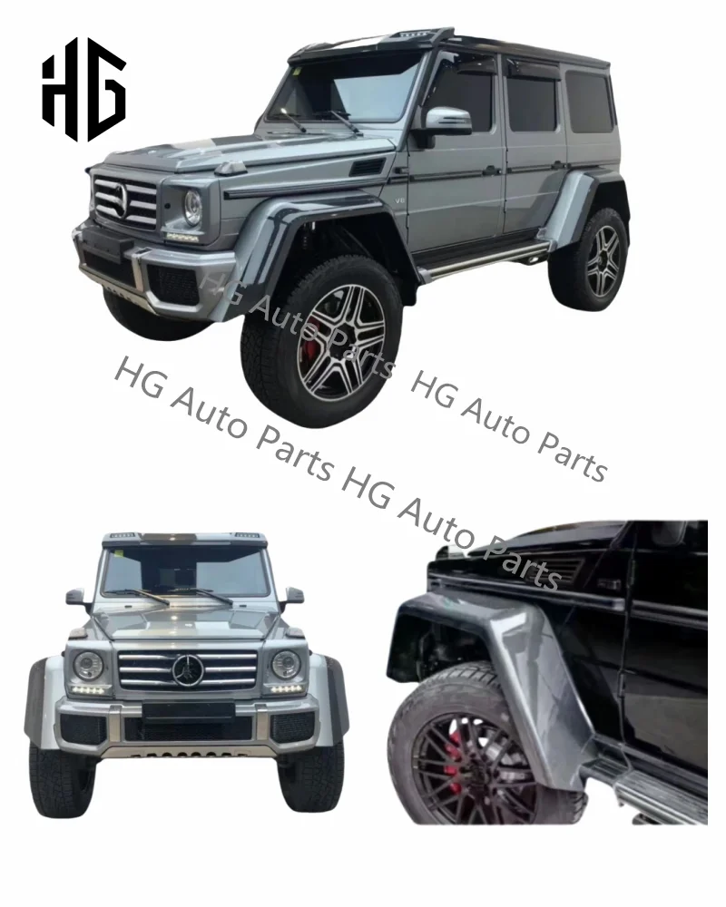 Real Carbon Fiber 4*4 Car Front Rear Side Fender Flares Parts For Mercedes Benz G Class Wagon G63 G500 W464 W463 Wheel Brows