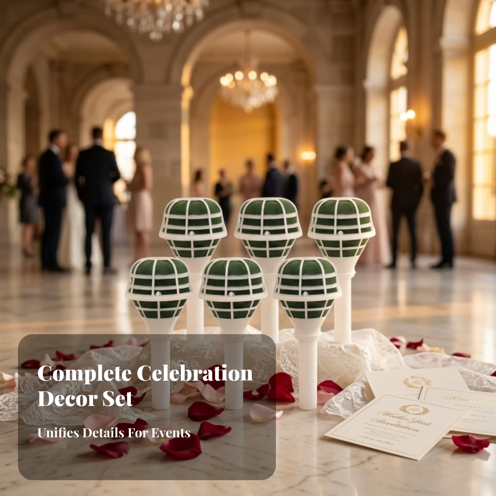 6 Pieces Foam Bouquet Holder Wedding Supply Reusable - view 6