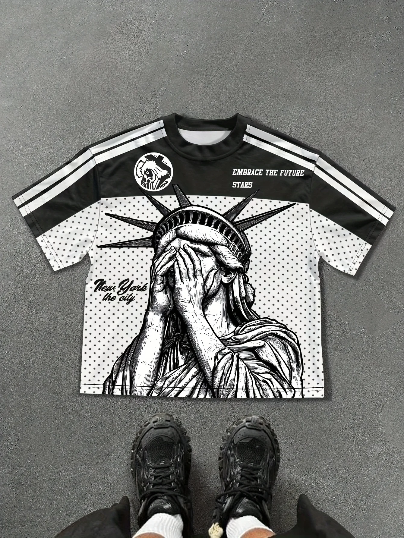 2025 Summer New sporty, casual and fashionable outdoor 3D digital printed soft comfortable and breathable men's T-shirt