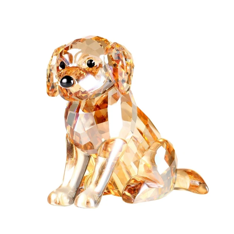 

Crystal Labrador Dog Puppy Figurine Animals Lovely Craft Home Decor Ornaments Collectible Birthday Gifts Paperweight Decoration