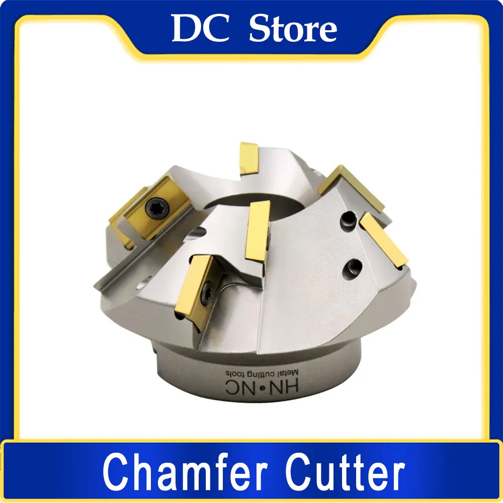 Chamfering and Beveling CNC Milling Cutter for Grooves with XPMT1604 Carbide Inserts