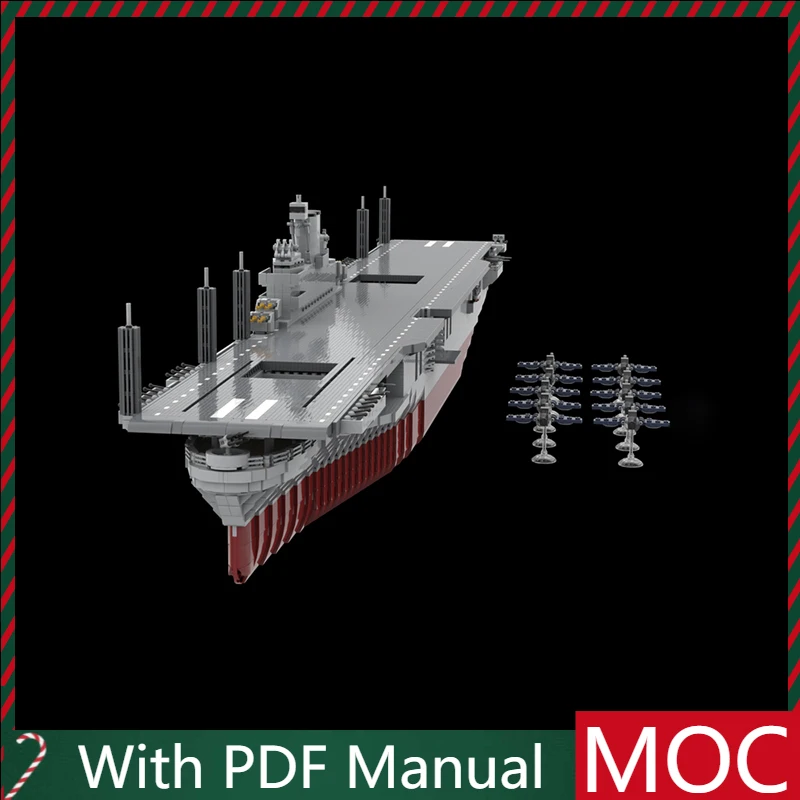 

12504 шт., хит продаж, модель военного корабля MOC Intrepid, модульные строительные блоки «сделай сам», детская сборка, демонстрационные игрушки, фестиваль, подарок-сюрприз