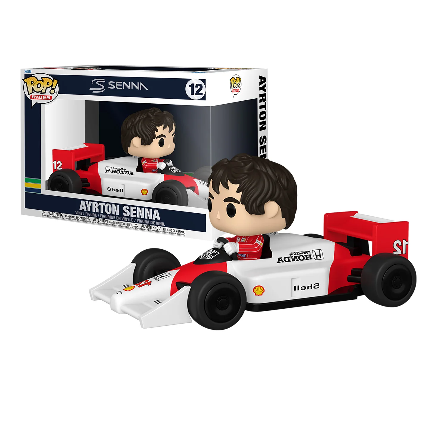 

Senna Funko Pop Sports Rides Super Deluxe Ayrton Senna (McLaren) Peripheral Figurines Toys for Boys Gift Collectible Ornaments