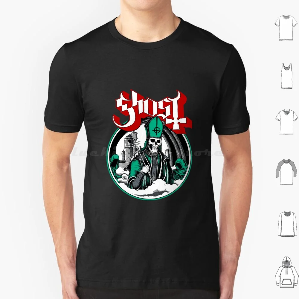 Unmasked Papa Nihil T Shirt Big Size 100% Cotton Ghost Band Ghost Band Ghost Band Members Ghost Band Tour Ghost Band Logo