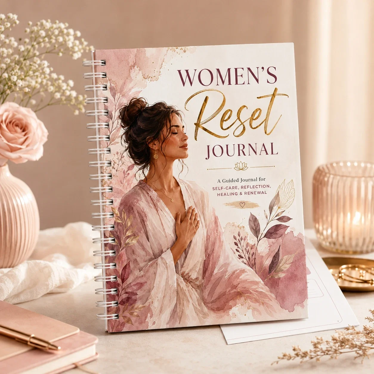 Women’s Reset Journal: A Guided Self Workbook for Reflection, Confidence, Habit Tracking, Mood Check-Ins & Personal Renewal