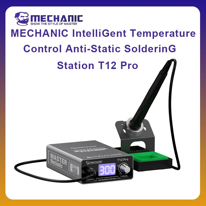 mechanic-official-intelligent-temperature-control-anti-static-soldering-station-t12-pro-for-mobile-repair-phone-repair