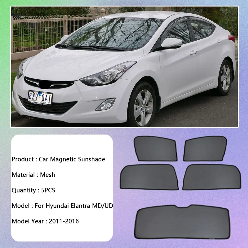 For Hyundai Elantra MD/UD Avante i35 2011 2012 2013 2014 2015 2016 Windows Sunshade Privacy Shading Visor Auto Parts Accessories