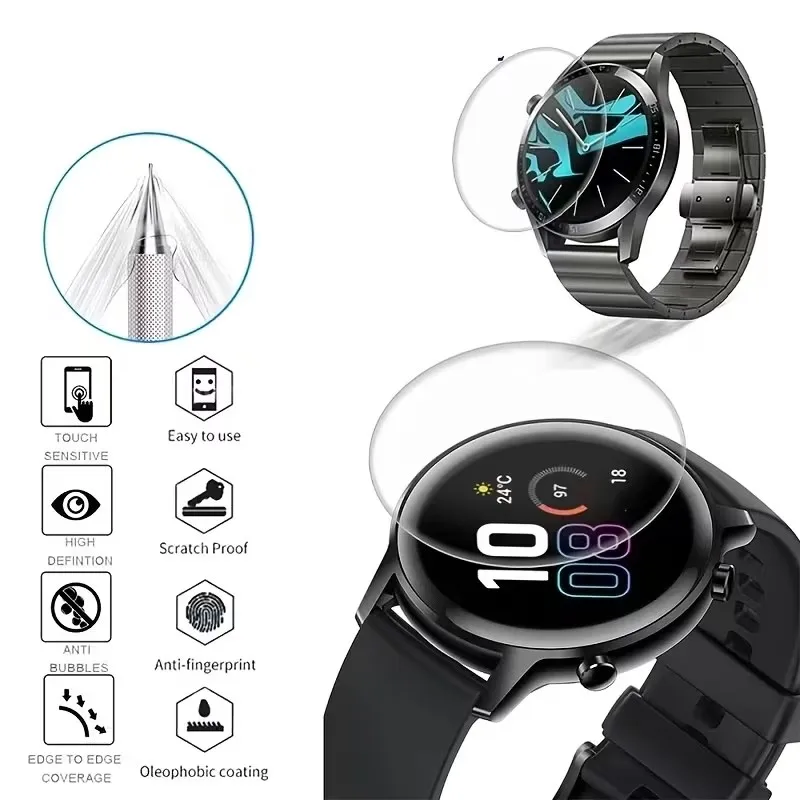 1–5 Stück Hydrogel-Folie für Huawei Watch GT 2 3 4 5 6 GT 3 5 6 Pro GT Ultimate Runner, kratzfester Displayschutz, kein Glas – Detail 3