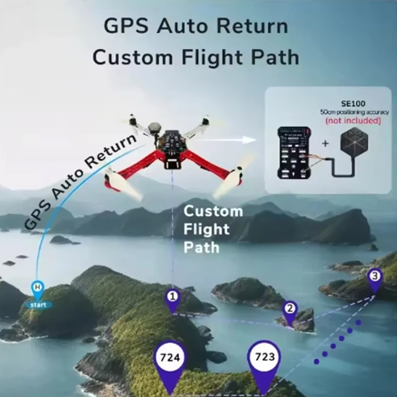 Radiolink Pixhawk PIX 2.4.8 APM Controller di volo a 32 bit FC con GPS M8N SE100 per RC Drone Quadcopter/Multirotore a 6-8 assi