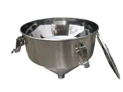 Sanitary Brewing Beer Hopper, Customized Liquid Powder Dosing Feeder, Hygienic Tri Clamp Ferrule Ferrule, 2L to 80L