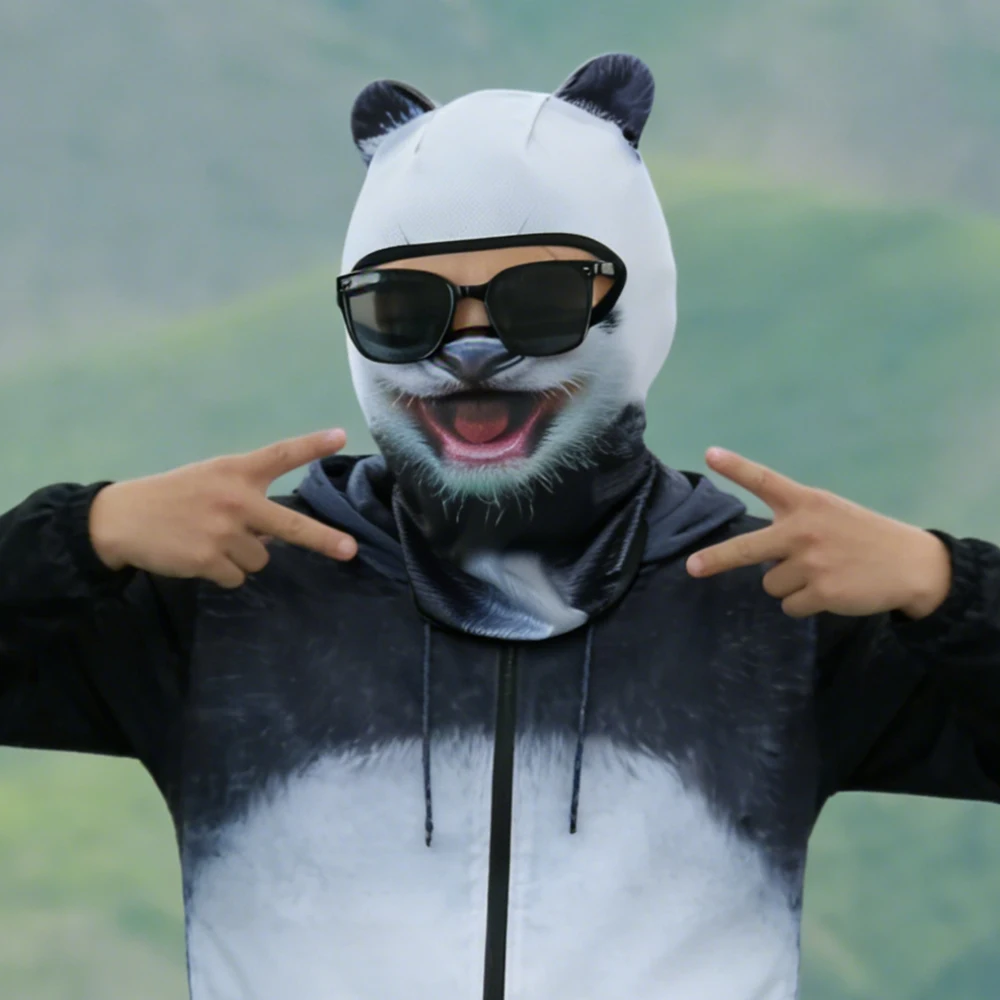 3D Cute Cat Animal Balaclava Full Face Mask Hood Winter Warm for Skiing Motorcycle Motocross Snowboard