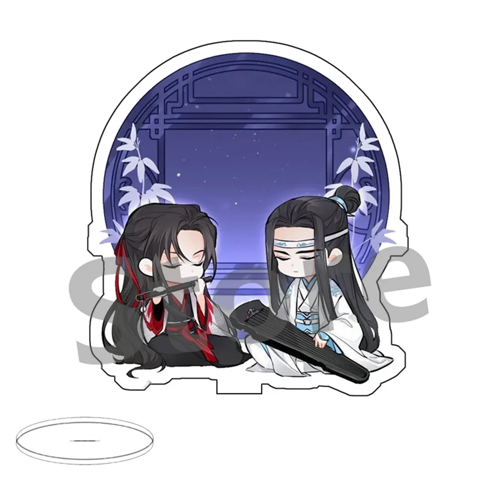 Anime Mo Dao Zu Shi Cute Acrylic Stand Figure Lan Wangji Wei Wuxian  Cartoon Desk Decor Accessories Fans Collection Gift 10cm