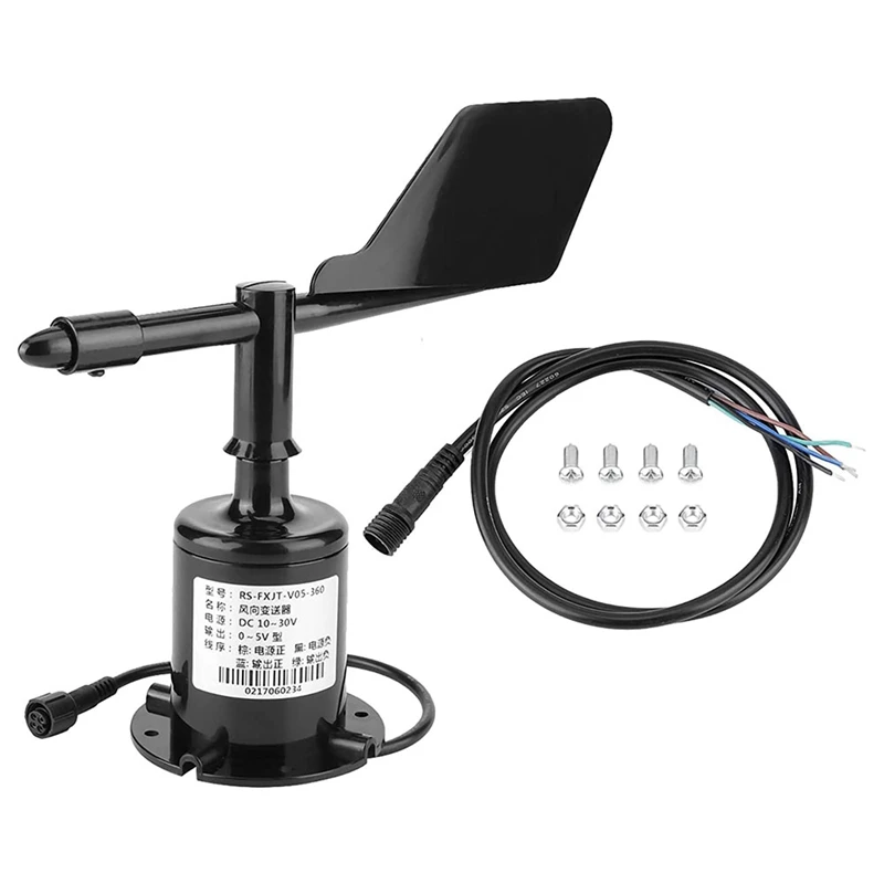 

HOT SALE Environmental Signal Output 0‑5V 360 Degrees Transmitter, Wind Speed Sensor Measuring Tool Wind Direction Sensor