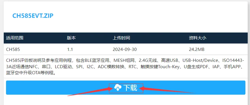 Wch ch585 development board nfc/ble 5,4 wireless/high speed usb micro controller ch585m evaluation board – Detail 3