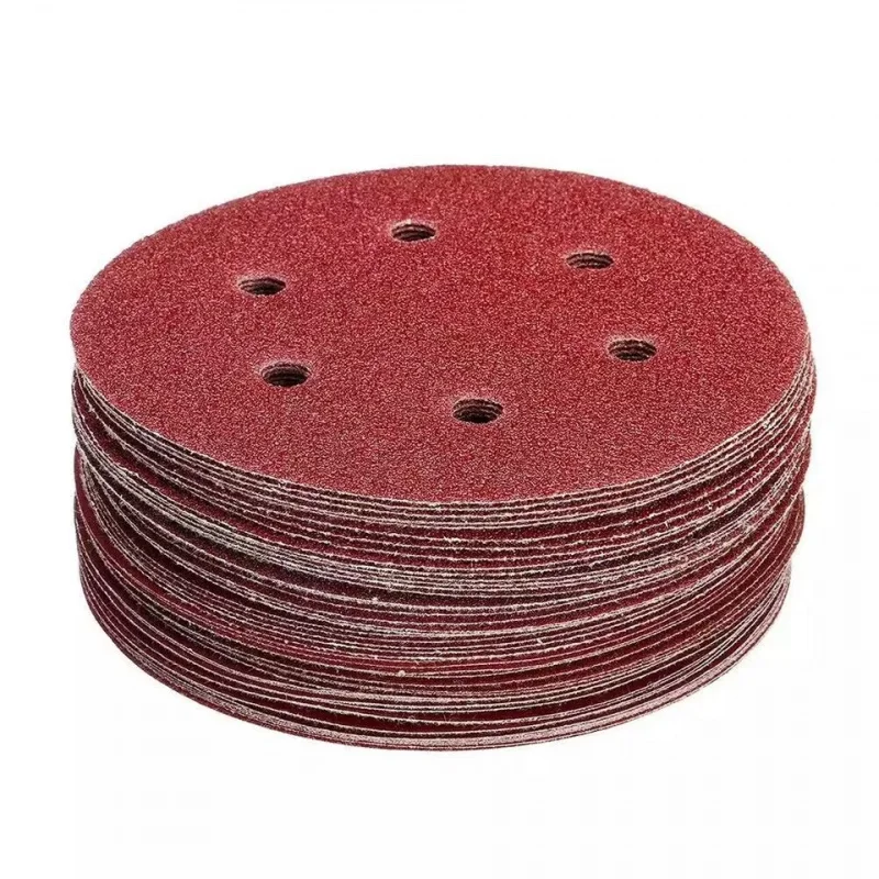 10pcs-set 30sets-ctn 150mm 6 inch sanding discs 6 hole sandpaper 180 240 320 400 grit Orbital Sander pads