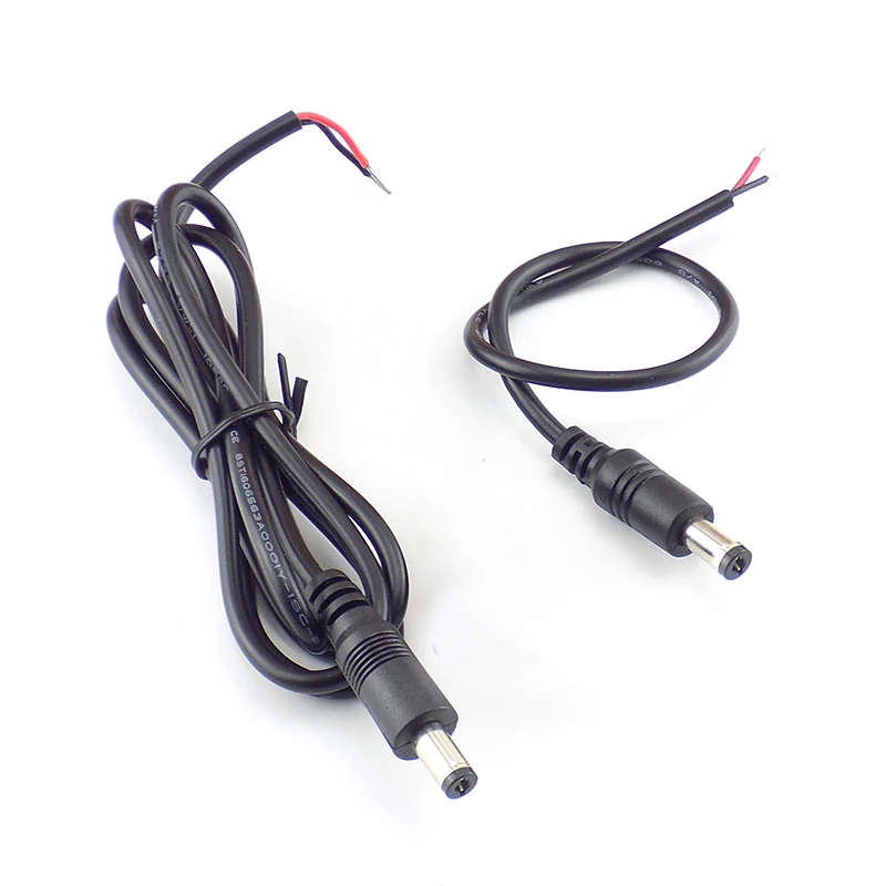 22awg DC 12V 3a Netz kabel Verlängerung kabel Stecker Buchse für CCTV LED-Streifen Licht adapter Kabel 5.5*2,1mm