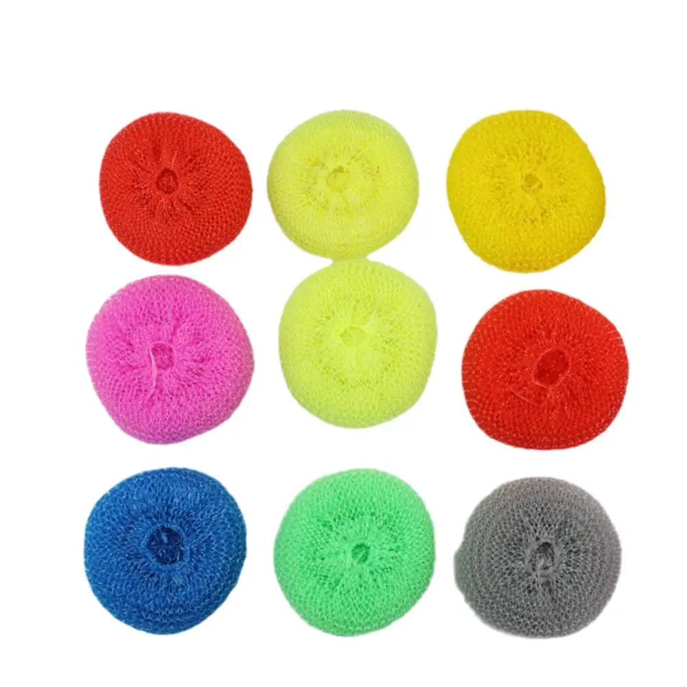 1/5/10pcs Dish Cleaning Brushes Mesh Pad Random Color Dish Mesh Scrubber Household Bowl Pot Cups Scouring Pad Kitchen Cleaning