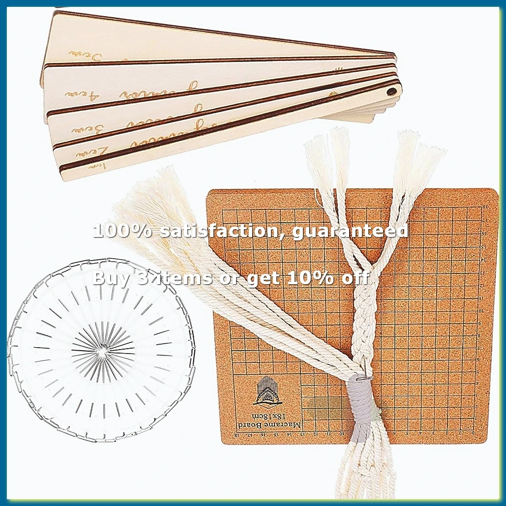 DIY Macrame Kit with Board and Pins Tools Supplies
