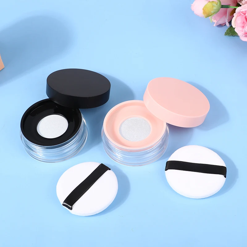 Puff cosmético portátil, dispensador de polvo suelto, Kit de funda vacía, caja de cojín de aire con esponja de maquillaje, 20g