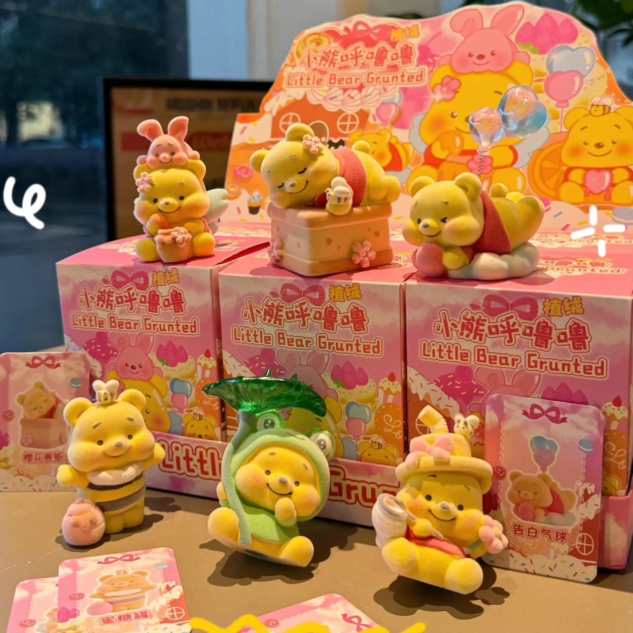 

Disney Snoring Pooh Bear слепая коробка мини секретный флокированный медведь милый подарок на день рождения из искусственной кожи периферийные устройства автомобиля украшение стола