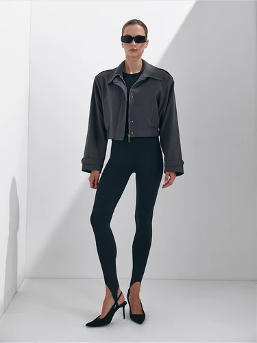 Imagen 2 del producto Leggings negros sin costuras con correas Yoga verano ligeramente moda Sexy cintura alta medias delgadas levantamiento de cadera