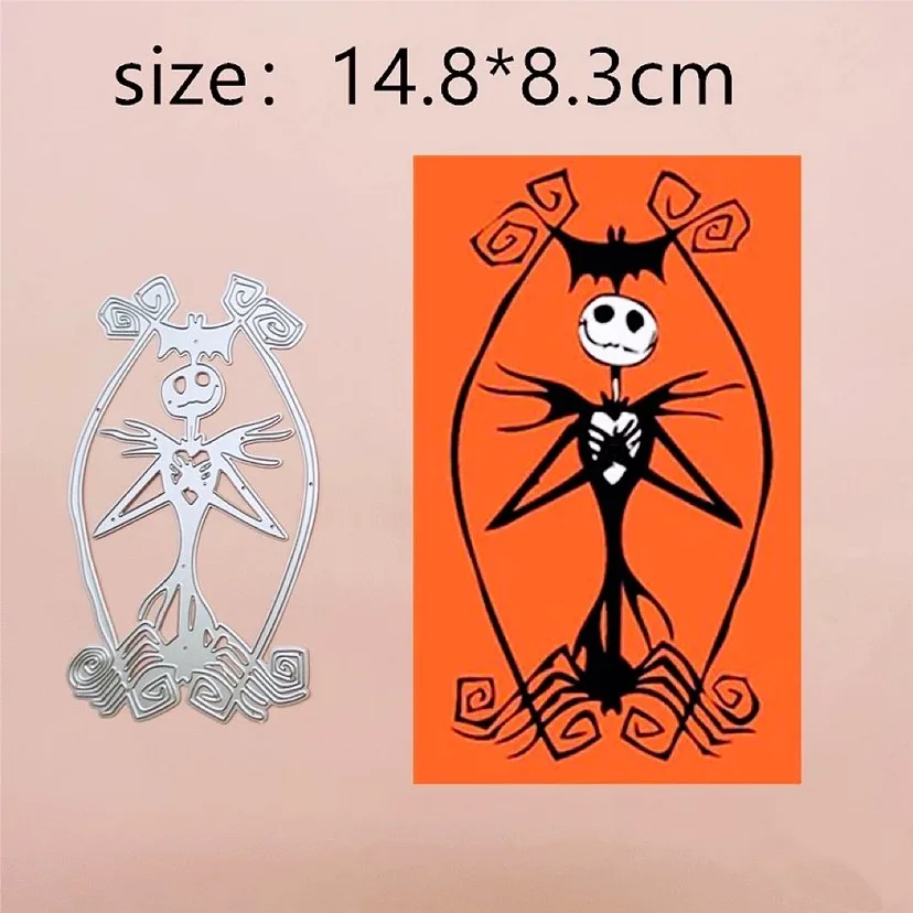 Halloween Castle Frame Skull Boy Metal Cut Dies Stencils for Scrapbooking Stamp/Photo Album Decorative Embossing DIY Paper Cards