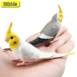 Simulation Parrot Bird Animal Model Miniature Figurines Ornament Statue Landscape Plant Home Decoration Fairy Garden Accessories