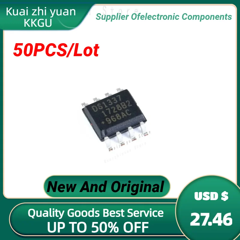 50PCS/Lot New And Original DS1337S SOP8 DS1337S+T&R Real Time Clock Serial Clock/Calendar SOP-8 Quality Goods