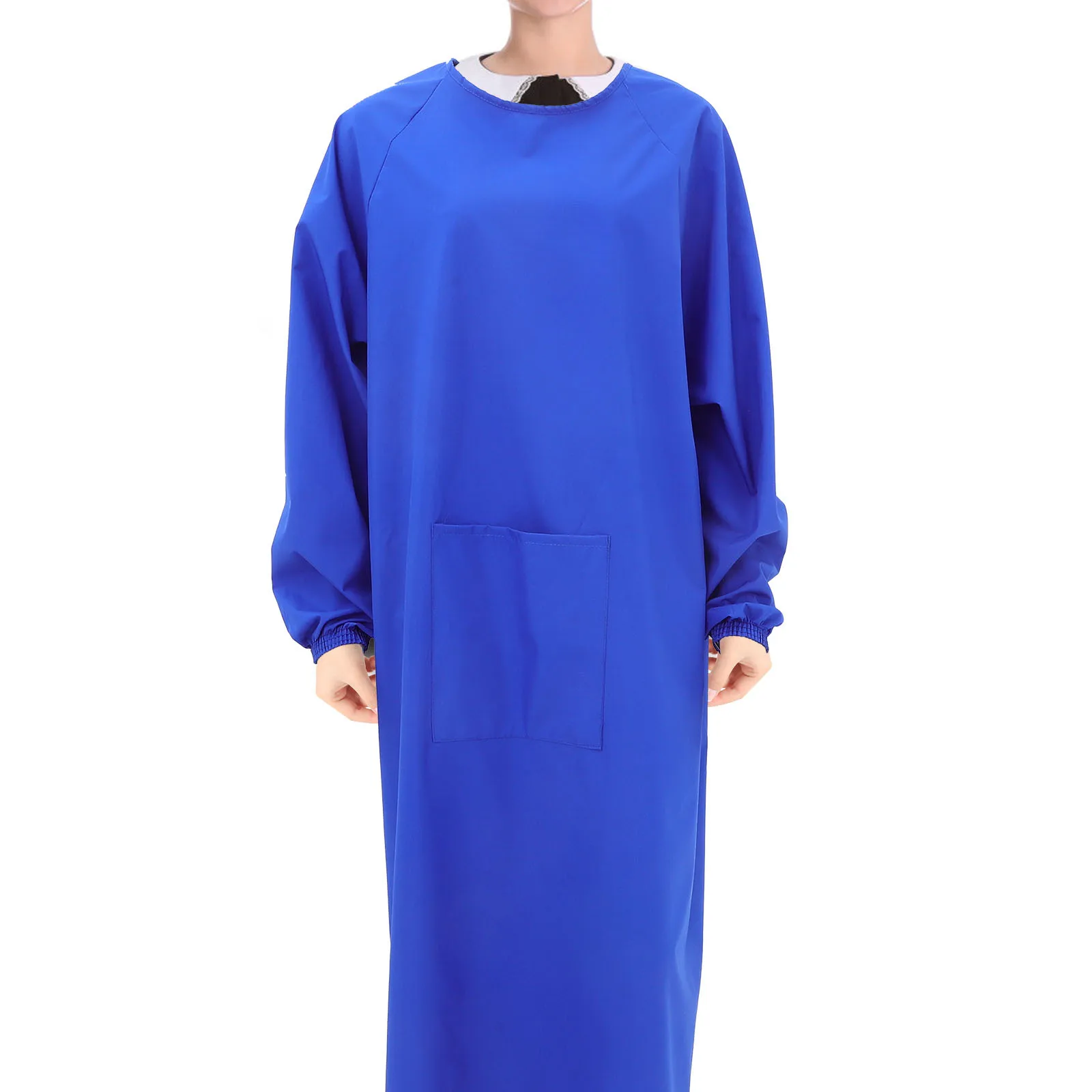 

Водонепроницаемый маслостойкий фартук с длинными рукавами, унисекс, кухонный халат для мытья посуды, рабочий халат шеф-повара, легко чистится, удобный, практичный, универсальный