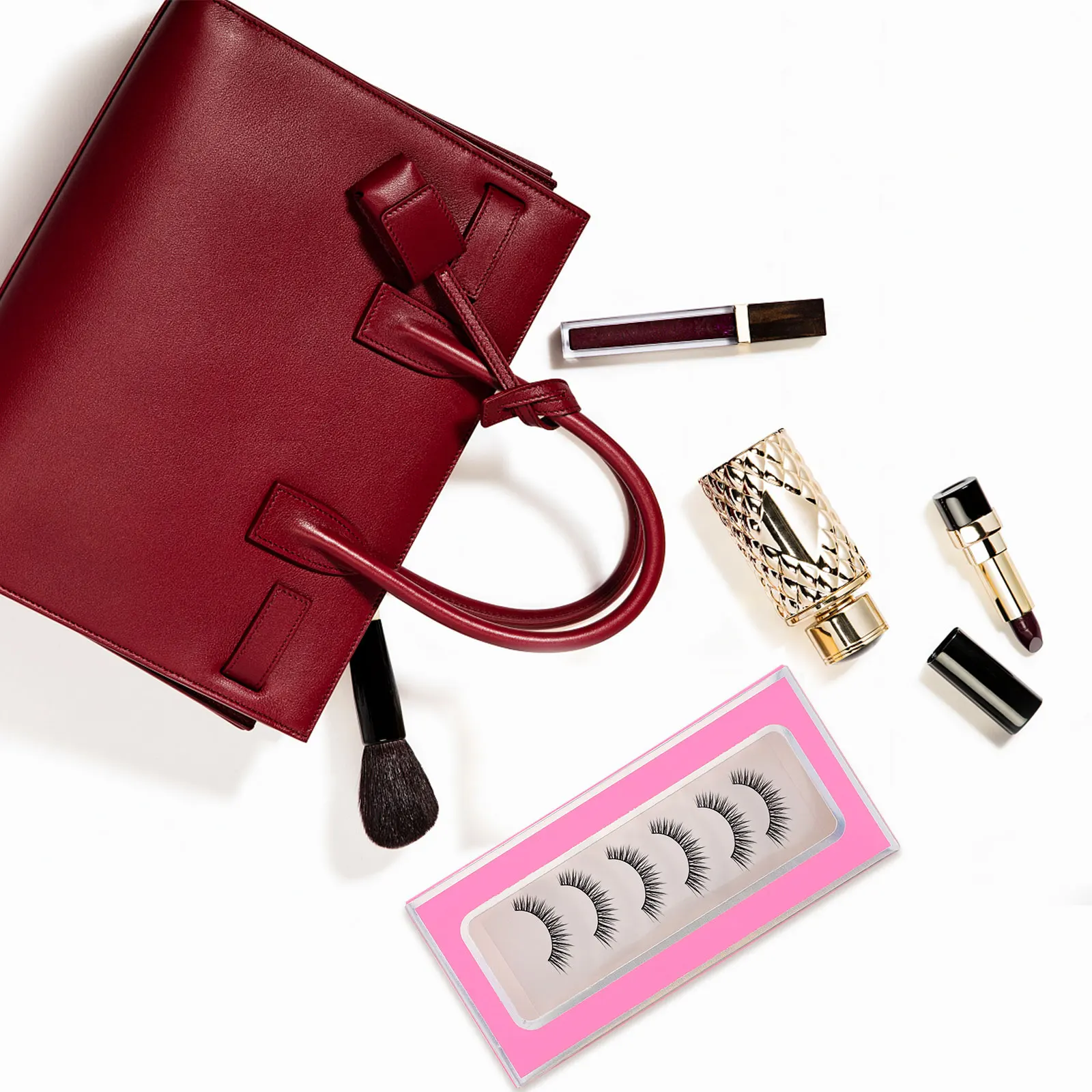 

30Pcs False Eyelash Box Empty Eyelash Storage Case Compact Lightweight Organizer Convenient for Daily Makeup Storage