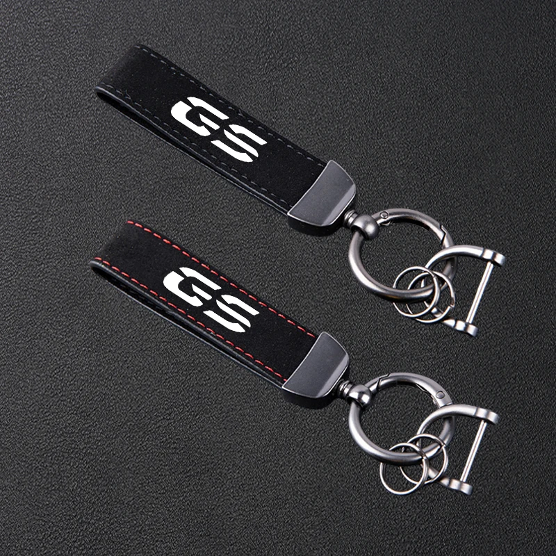 For BMW R1200GS R1250GS R1100GS R1300GS R1200GS R1250 GS R 1250 GS LC ADV Motorcycle High-Grade Keyring Leather Suede Keychain