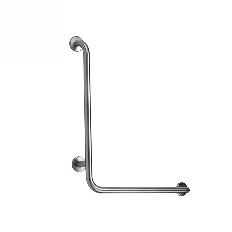 Guardian Hotel Public Toilet Bathroom Safety L-Shaped Handrails for Elderly 304 Stainless Steel Grab Bar