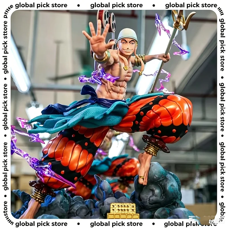 

New 28cm One Piece Anime Figure Thor Enel Gk Figurine Oversized Manga Statue Action Model Doll Collectible Ornaments Kids Gifts