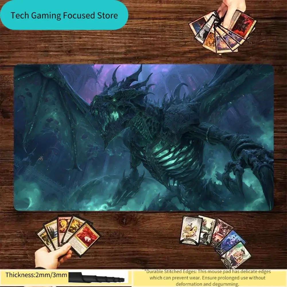 Design der Undead Giant Dragon MTG-Spielmatte, Magic-Karten-Kampfmatte, Sammel-Gaming-Matten, Tapete Magic MTG-Kartenunterlage