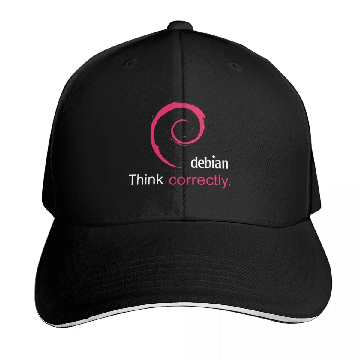 Debian Think correctly Baseball Cap Sun Protection UPF 50+ Breathable Mesh Back Moisture Wicking Quick Dry
