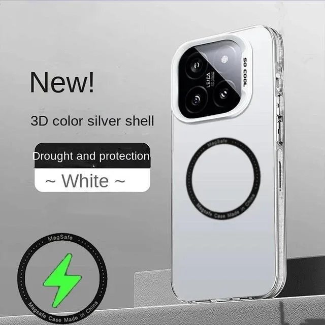 

case For POCO F6 Pro Poco F6 Case magnetic magsafe wireless Shell Camera Lens Protection PC&TPU Anti-fingerprint Back Cover