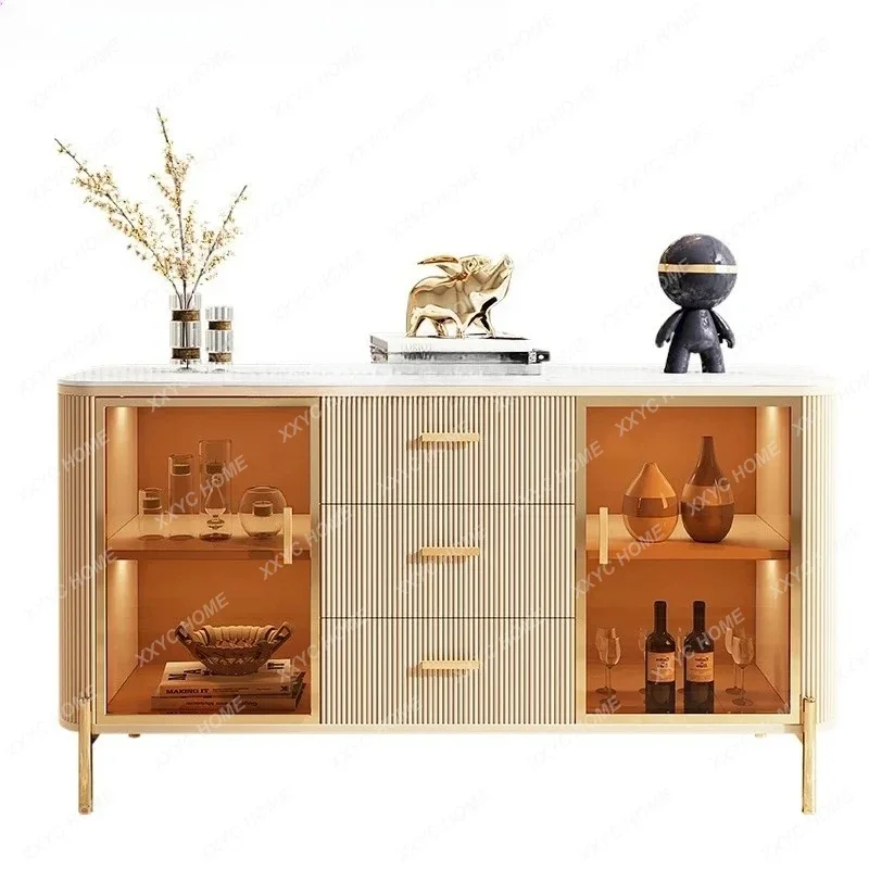 

Элегантный роскошный пристенный шкаф-буфет в скандинавском стиле для столовой, прихожей, чая и вина