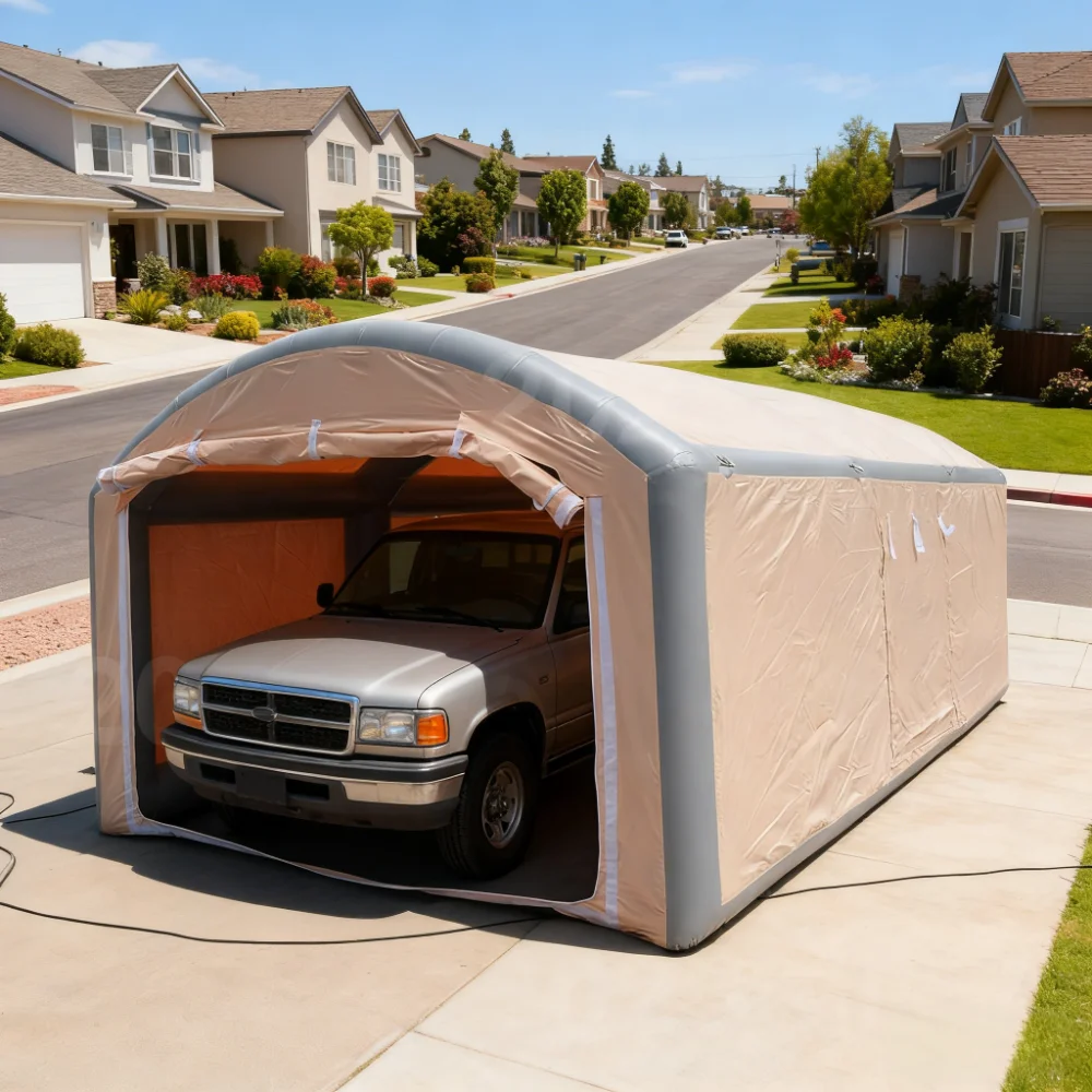 

Зимний надувной гараж, портативный надувной водонепроницаемый тент, автомобильный тент