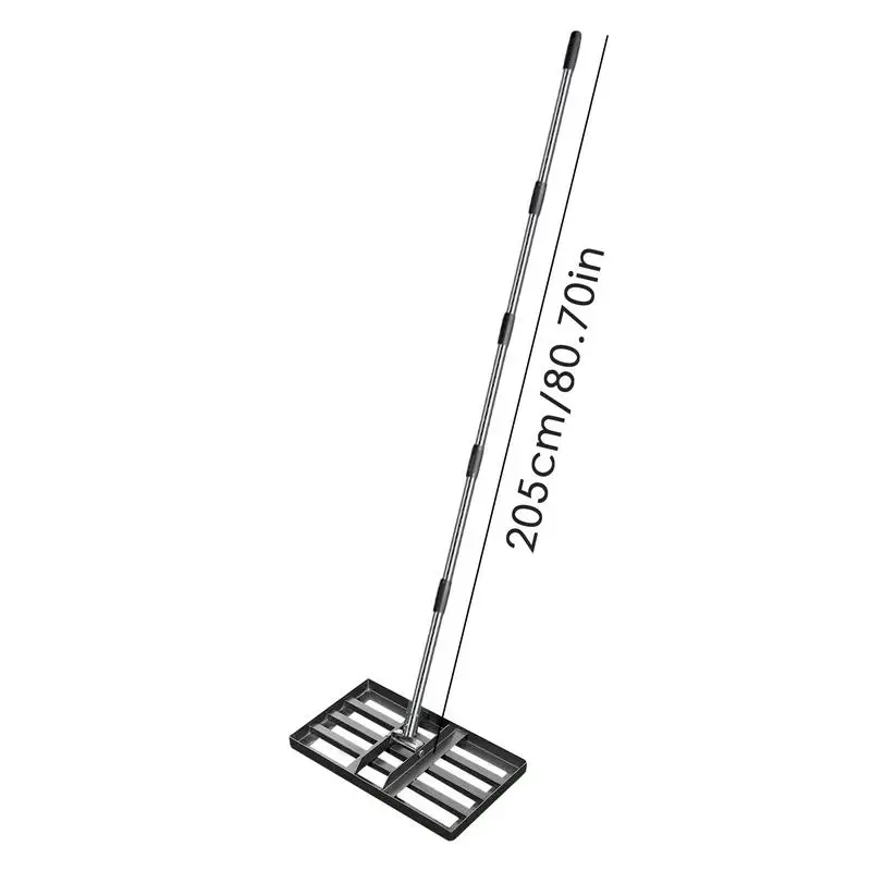 Dirt Leveling Rake Heavy Duty Landscape Rake Wear-resistant Rustproof Sand Crusher For Golf Field Soil Ground Management