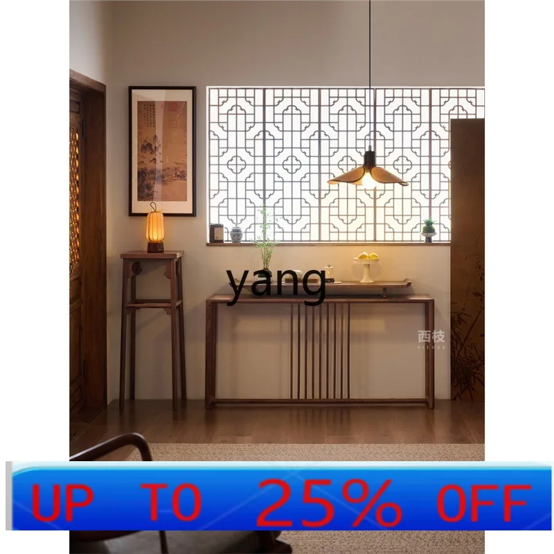 

LH all solid wood flower stand aesthetic tea space shelf new Chinese style living room floor type