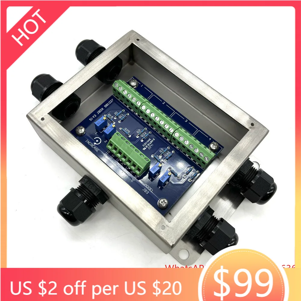 Transcell Load Cell /Weighbridge /Digital/ Addition Box Analog Junction Box JB-SS 4 Sensors Can Be Connected