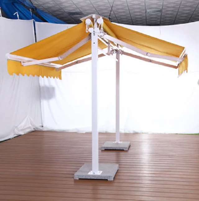 Luxury Outdoor Coffee Shop Restaurant Outdoor Restaurant Awning Retractable Double Open Awning