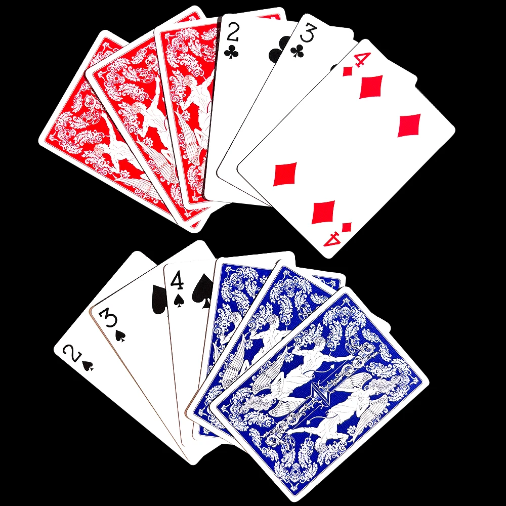 Pr1me Red&Blue Playing Cards Classic Premium Poker Cards Standard 56 Card Deck of Cards for Parties, Gatherings and Collections