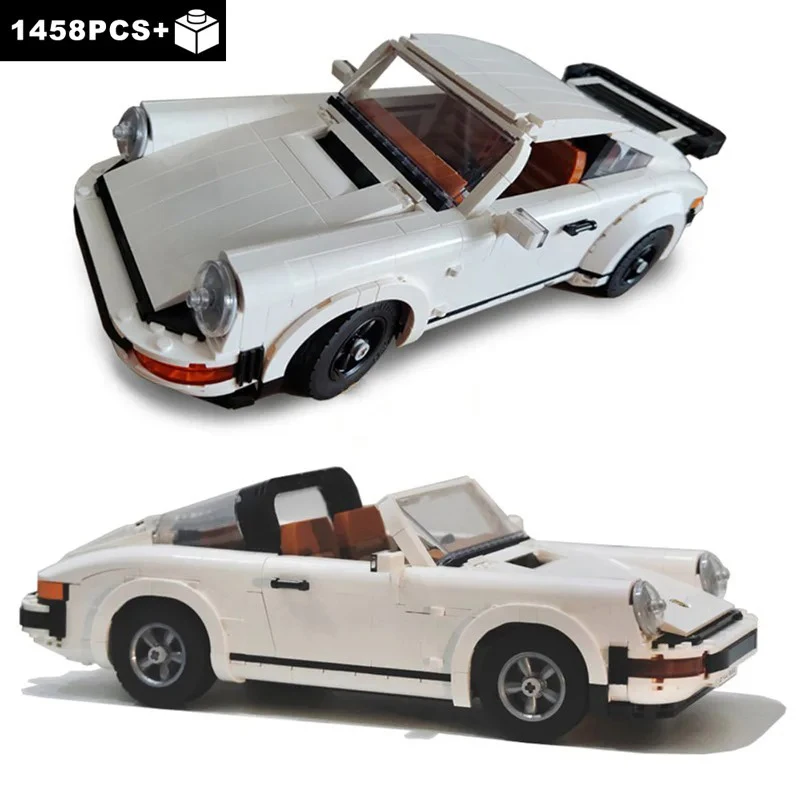 echnical Retro Porscheed 911 Convertible Sports Car Building Block Model Racing Vehicle Bricks Toys for Kids Gift MOC 10295 Set